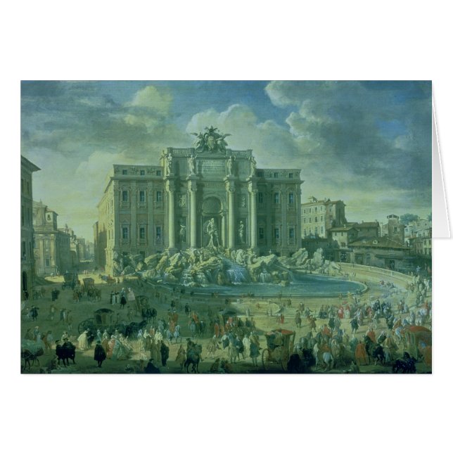 Der Trevi-Brunnen in Rom, 1753-56 (Vorderseite (Horizontal))
