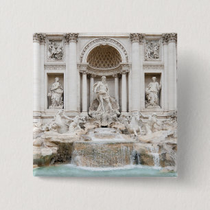 Der Trevi-Brunnen (Italiener: Fontana di Trevi) Button