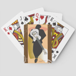 Der Trio Collection-Gitarre Mann 2-Decke Karten Spielkarten