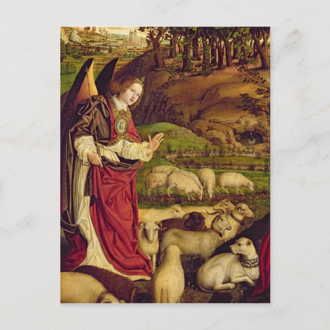 Der Triptychon Moses und der brennende Bush Postkarte (Vorderseite)