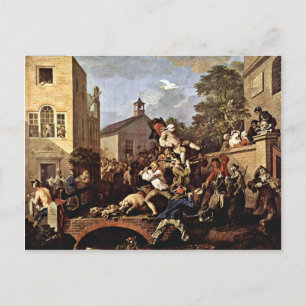 Der Triumph der Mitglieder von Hogarth William Postkarte