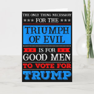 Der Triumph des Bösen Anti Trump Karte
