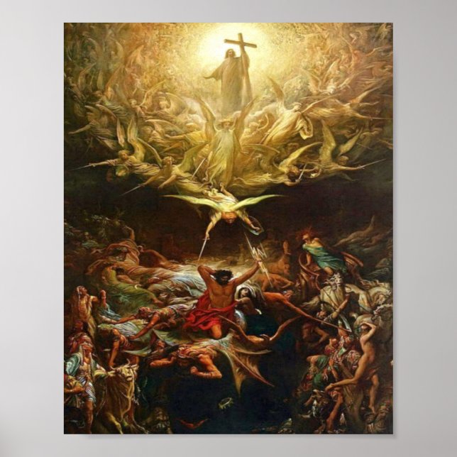 Der Triumph des Christentums durch Gustave Dore Poster (Vorne)