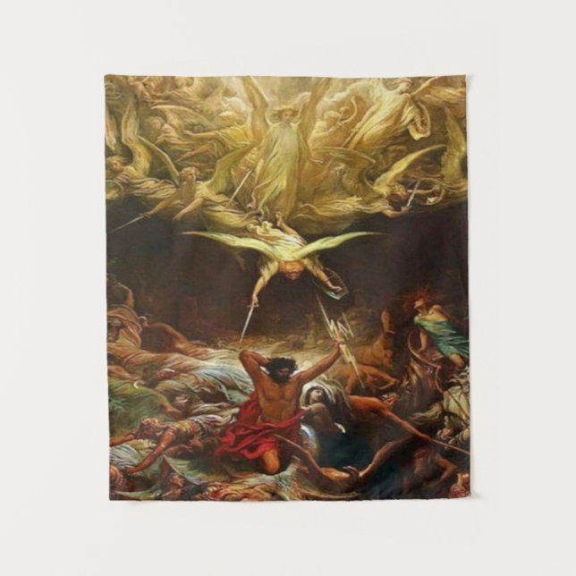 Der Triumph des Christentums durch Gustave Dore Wandteppich (Vorderseite)