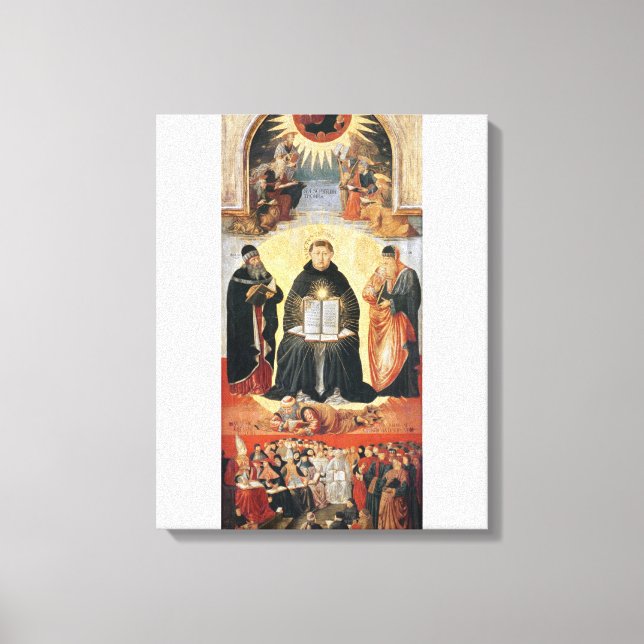 Der Triumph des hl. Thomas Aquinas Leinwanddruck (Vorderseite)