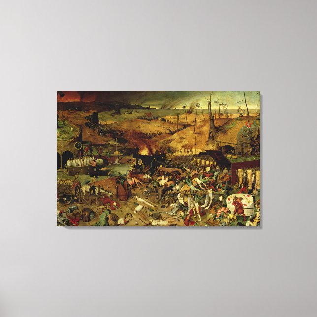 Der Triumph des Todes, c.1562 (Öl auf Tafel) Leinwanddruck (Vorderseite)