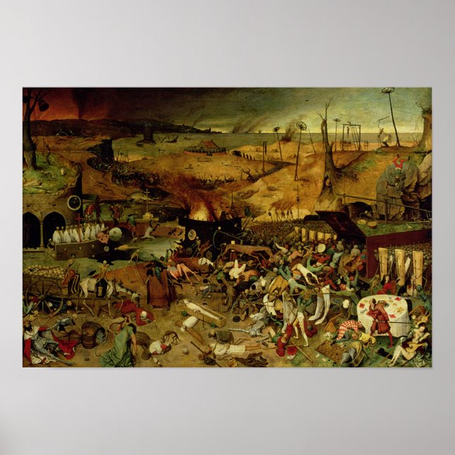 Der Triumph des Todes, c.1562 (Öl auf Tafel) Poster (Vorne)