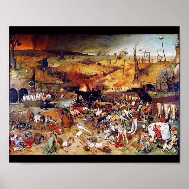 Der Triumph des Todes, Pieter Bruegel Poster (Vorne)