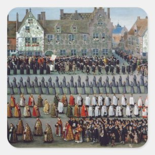 Der Triumph Quadratischer Aufkleber