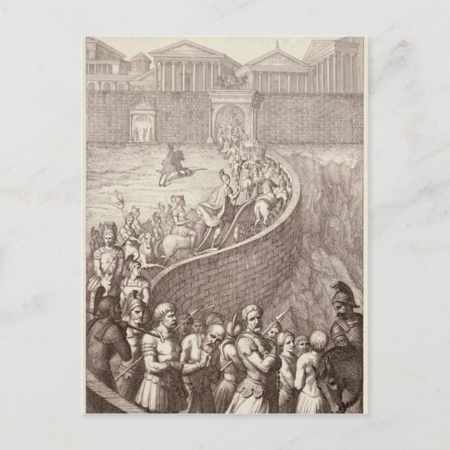 Der Triumph von Quintus Fabius Postkarte (Vorderseite)