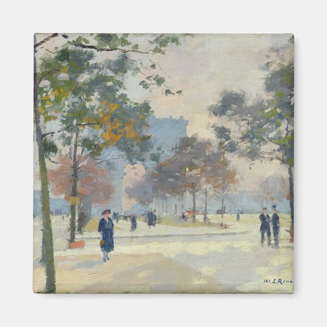 Der Triumphbogen im Herbst in Paris Magnet (Vorne)