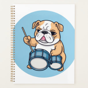Der trommelnde Bulldogge-Beats und Bulldog-Grooves Planer