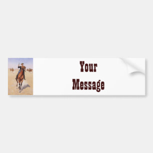 Der Trooper von Frederic Remington Autoaufkleber