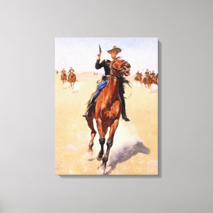 Der Trooper von Frederic Remington Leinwanddruck