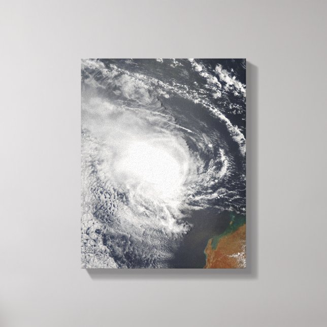Der tropische Cyclone Jacob nähert sich Australien Leinwanddruck (Vorderseite)