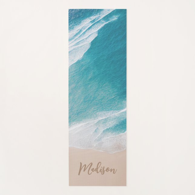 Der tropische Ozean weht Personalisierte Yoga Mat Yogamatte (Vorderseite)