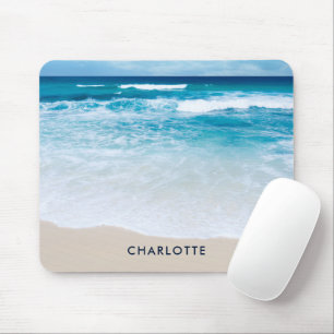 Der tropische Sandstrand ist modern und individuel Mousepad