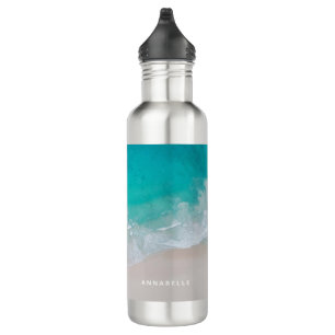 Der tropische Sandstrand personalisiert das Abente Edelstahlflasche