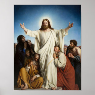 Der Tröster von Carl Bloch Druck Poster