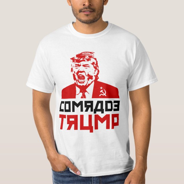 Der Trumpf-T - Shirt der Männer: "KAMERAD TRUMP " (Vorderseite)