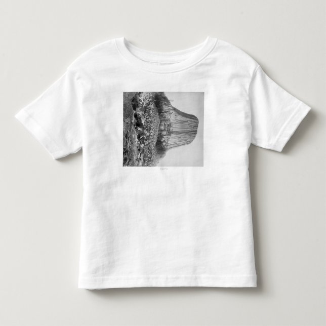 Der Turm des Teufels vom Westen mit gefallen Kleinkind T-shirt (Vorderseite)