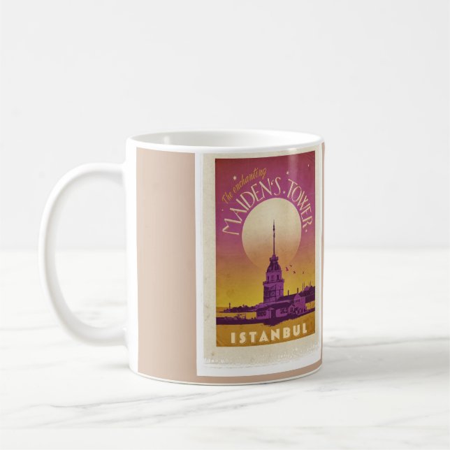 Der Turm-Kaffee-Tassen des Mädchens Kaffeetasse (Links)