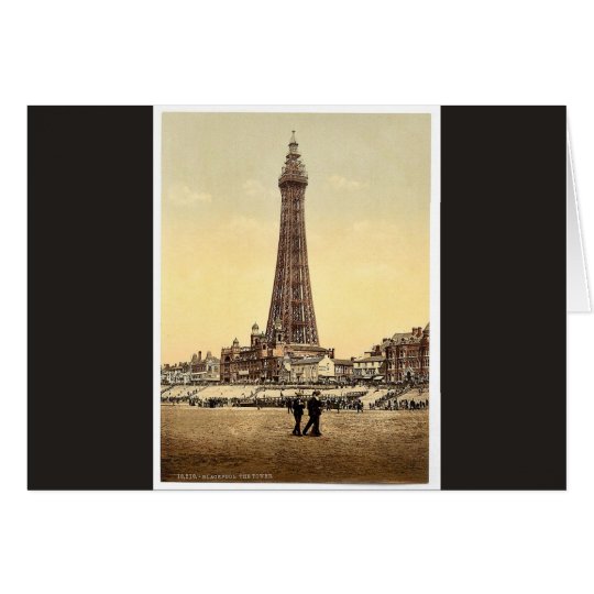 Der Turm, Klassiker Photochrom Blackpools, England Karte