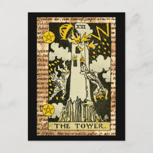Der Turm Tarot Postkarte