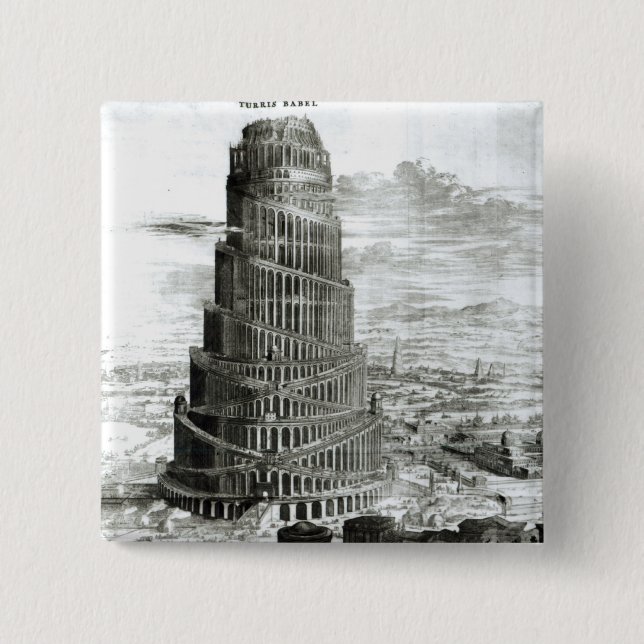 Der Turm von Babel, 1679 Button (Vorderseite)