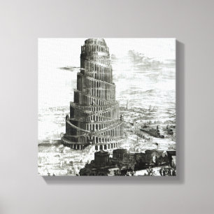 Der Turm von Babel, 1679 Leinwanddruck