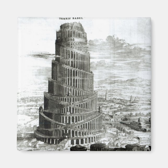 Der Turm von Babel, 1679 Magnet (Vorne)