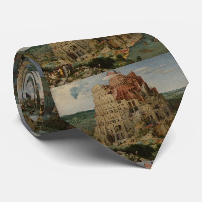 Der Turm von Babel Durch Pieter Bruegel Krawatte (Gerollt)
