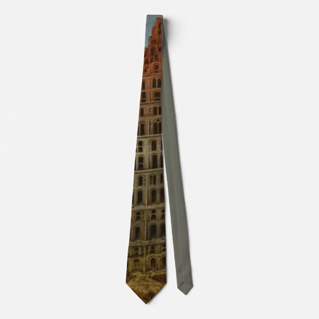 Der Turm von Babel (von Pieter Bruegel dem Älteren Krawatte (Vorderseite)
