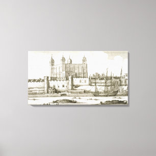 Der Turm von London, 1647 (Gravieren) Leinwanddruck
