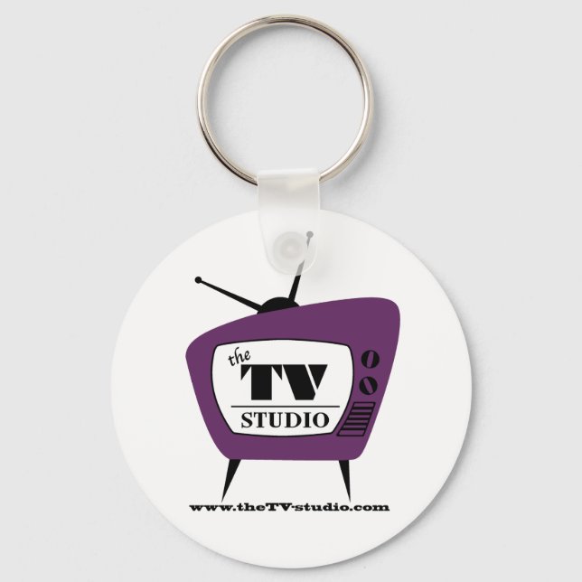 Der TV Studio Schlüsselanhänger. Schlüsselanhänger (Vorderseite)
