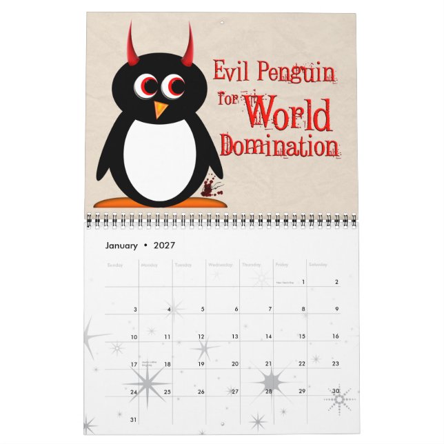 Der ÜBEL PENGUIN™ Cartoon KALENDER 2013 (Jan 2027)