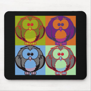 Der Uhu macht 'Peng' Mousepad