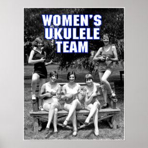 Der Uke der Frau Team-Plakat Poster