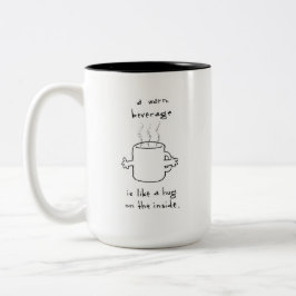 Der Umarmungsbecher Zweifarbige Tasse
