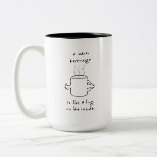 Der Umarmungsbecher Zweifarbige Tasse