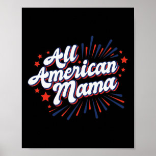 Der Unabhängigkeitstag der USA im Juli - ganz amer Poster