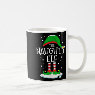 Der unartige Elf Weihnachten Familie Matching Xmas Kaffeetasse