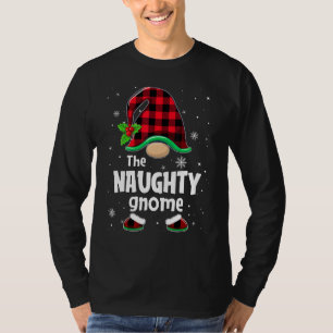 Der unartige Gnom Büffel Karo Weihnachten passend T-Shirt