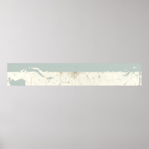Der ungefurchte Michigansee, horizontal Poster
