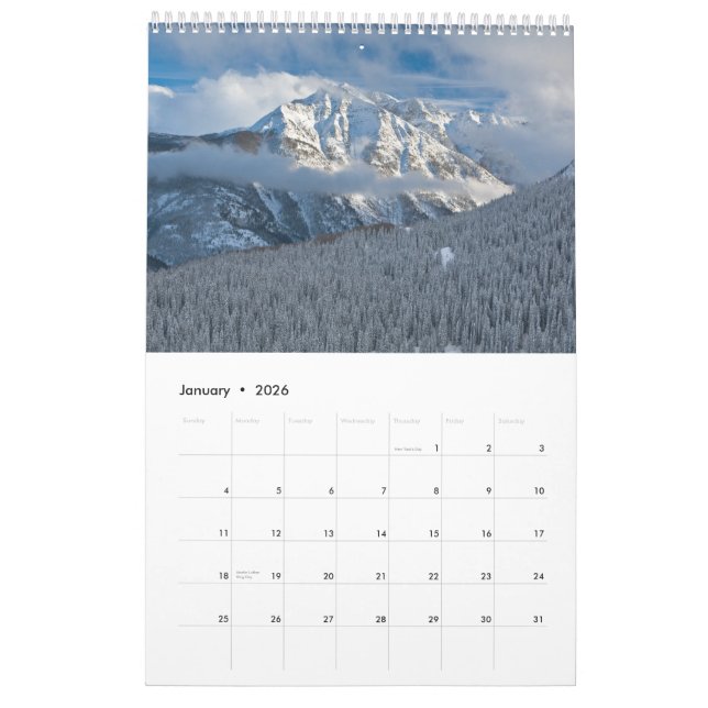 Der ungezähmte Westen Kalender (Jan 2026)