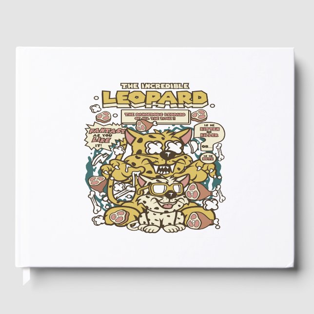 Der unglaubliche Leopard Gästebuch (Vorderseite)