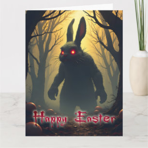 Der unheimliche Osterhase im schattigen Wald Karte