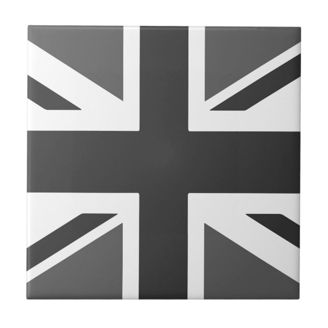 Der Union Jack britische Flagge Keramikfliese (Vorderseite)