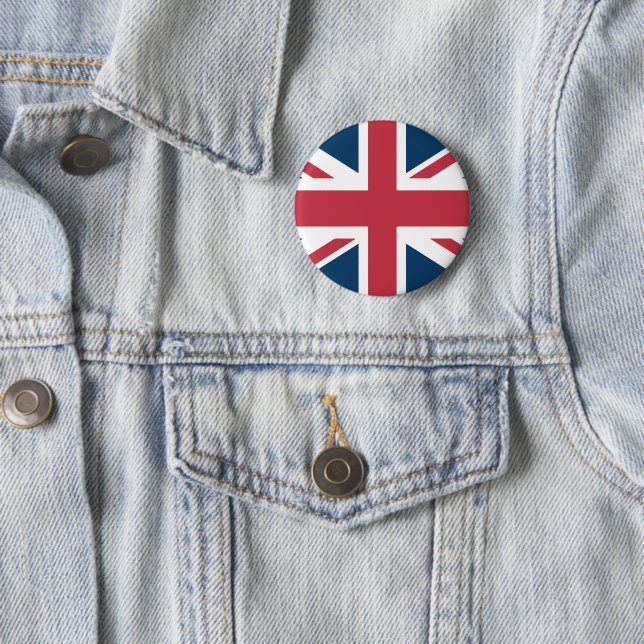 Der Union Jack britische Flagge Knopf Button (Beispiel)