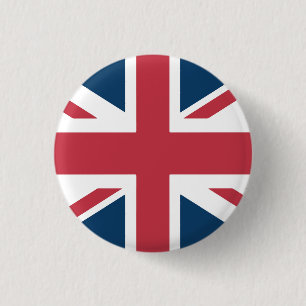Der Union Jack britische Flagge Knopf Button